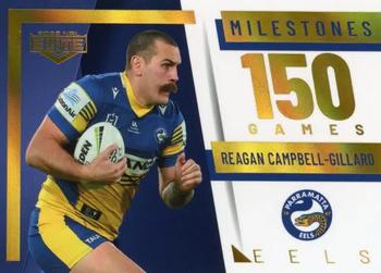 2022 NRL Elite - Case Card - Milestones #M10 Reagan Campbell-Gillard Front